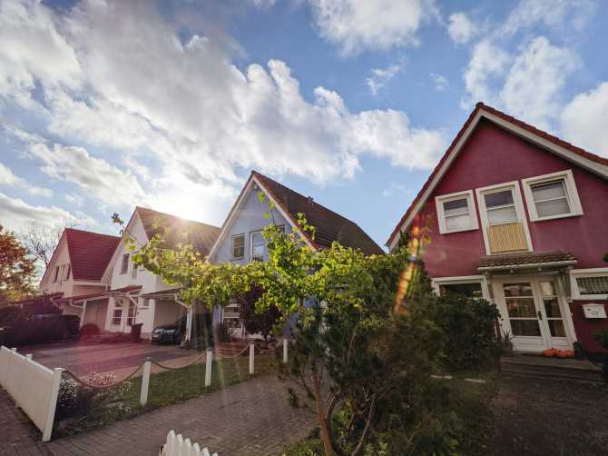 Row of houses on a residential street
