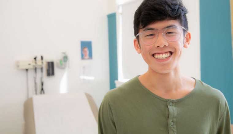Patient smiles